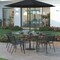 Emma and Oliver Keegan 19.25" Diameter Universal Sunburst Pattern Cement Patio Umbrella Base with Weatherproof Plastic Polymer Coating